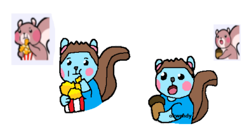 the8bitsquirrel but hype train emotes