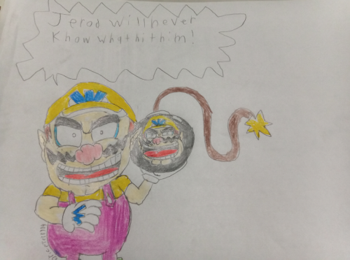 Inspired by the Wario Blast: Featuring Bomberman commercial where Wario kisses a bomb until it explodes on his face.